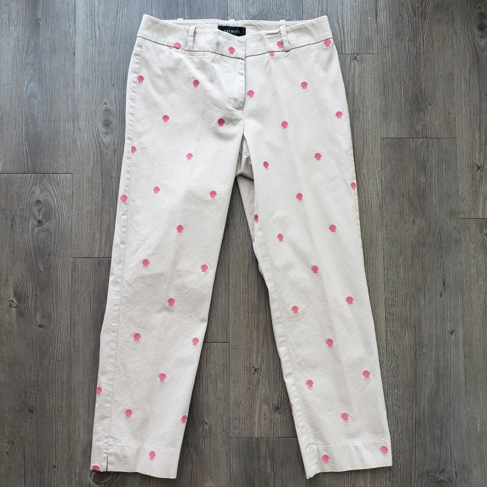 Talbots Signature Crops - Seashell Print
